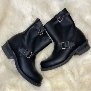 Black Frye Engineer 8R Moto Boot